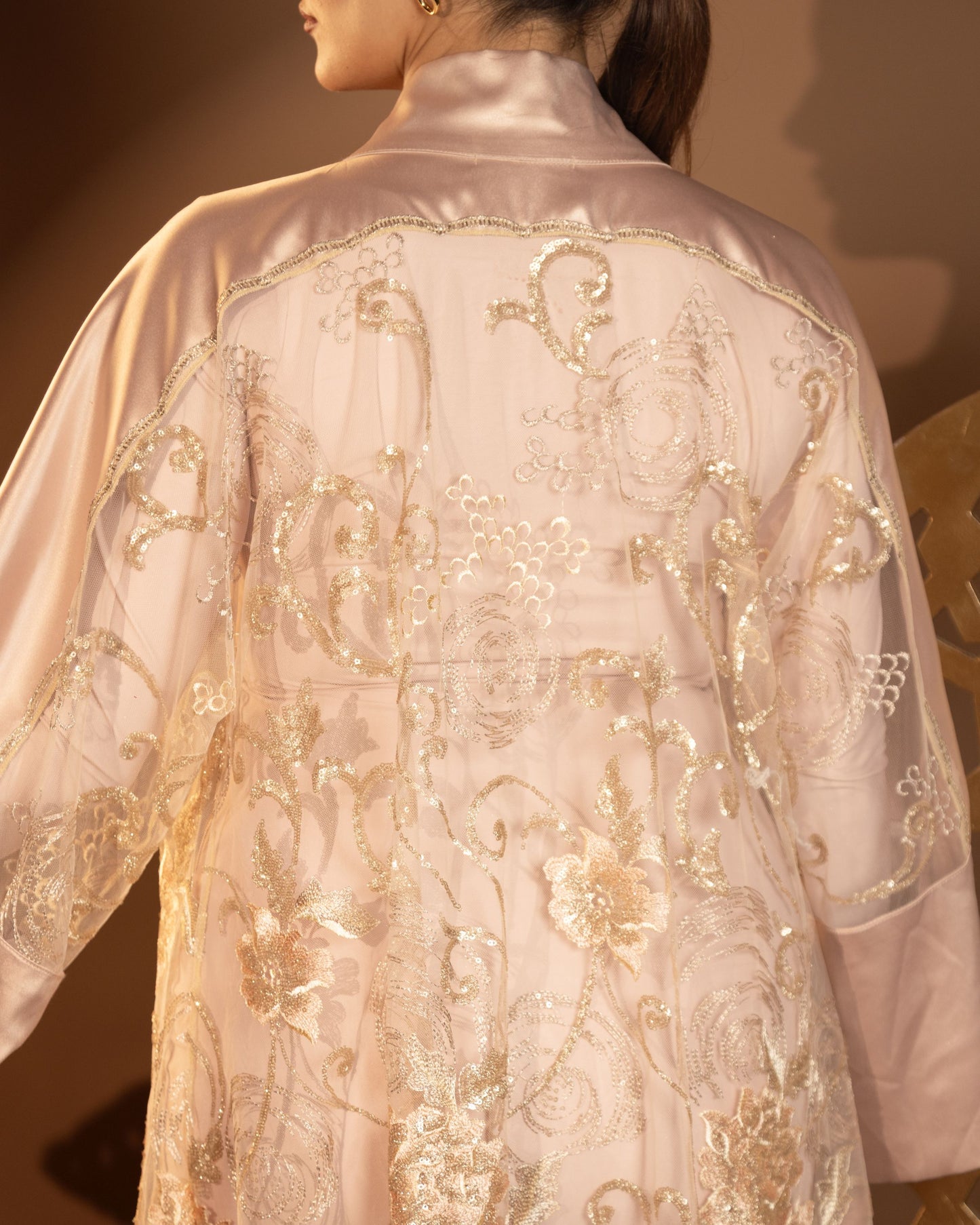 Aurielle Champagne Abaya