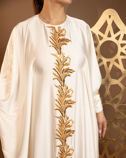 Aureline Ivory Abaya