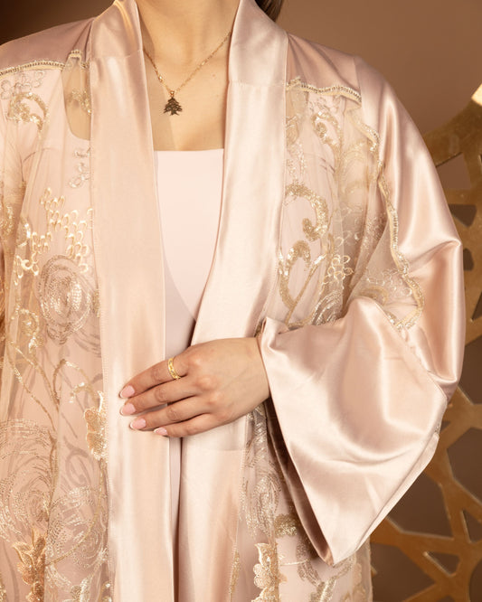 Aurielle Champagne Abaya