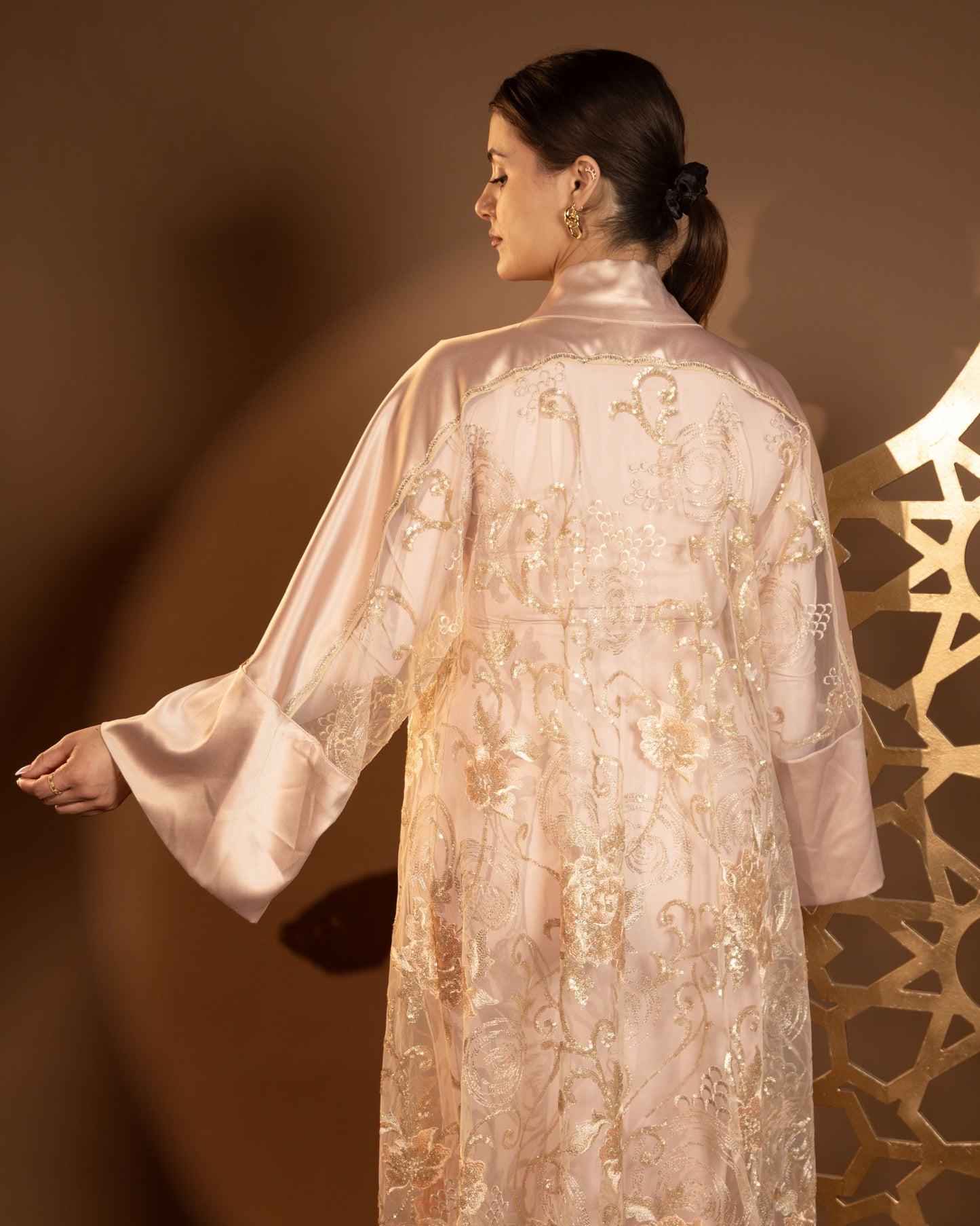 Aurielle Champagne Abaya