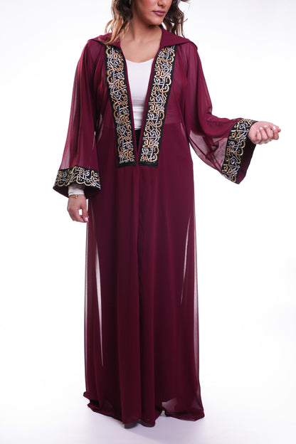 Ruby Calligraphy Abaya