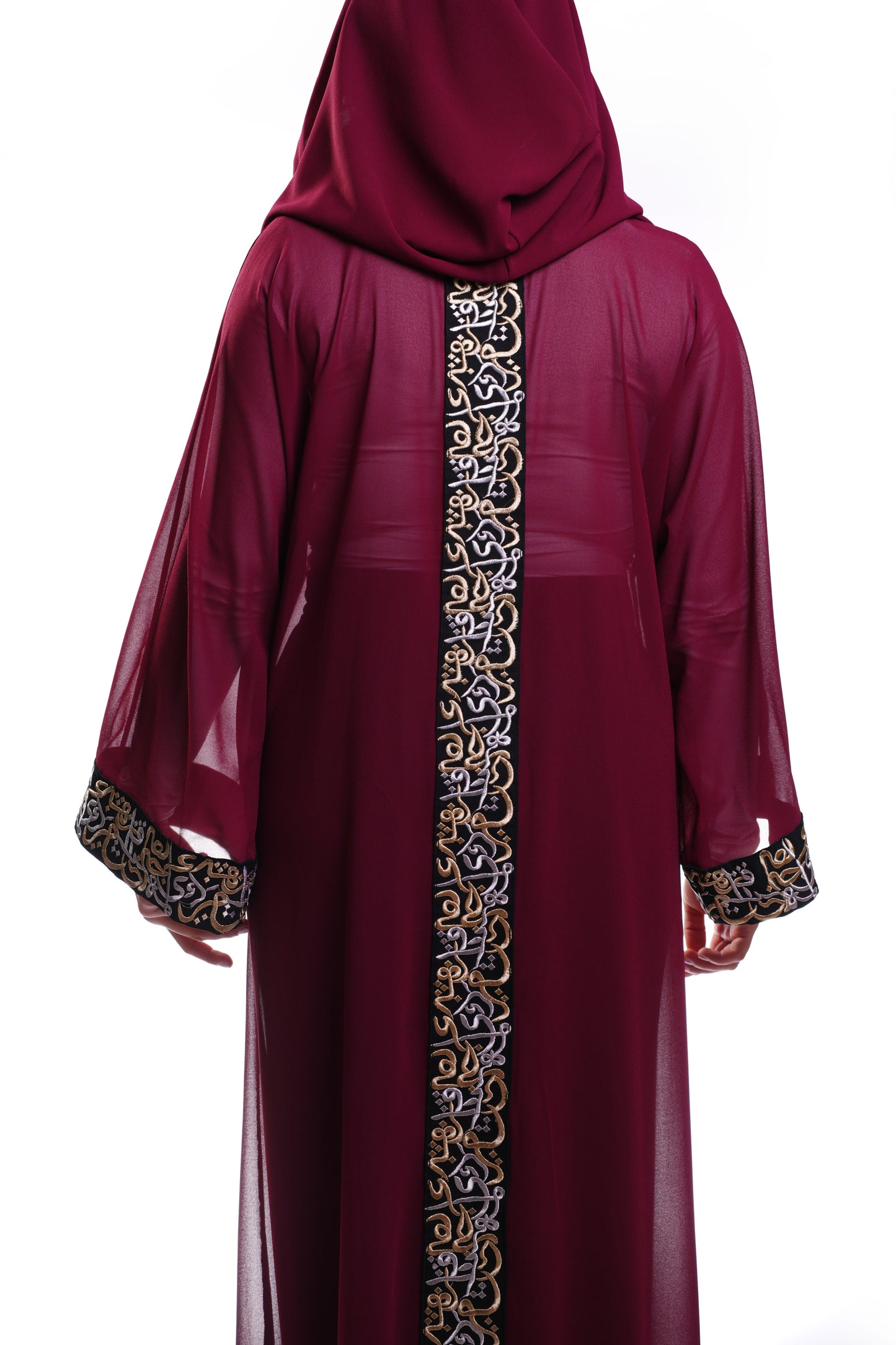 Ruby Calligraphy Abaya