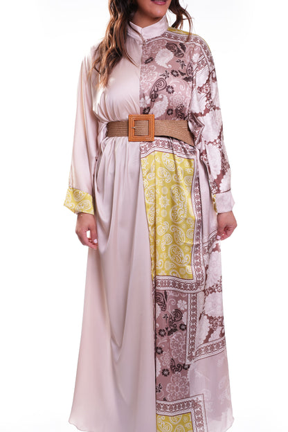 Mosaic Belted Abaya