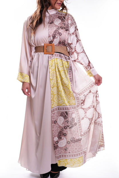 Mosaic Belted Abaya