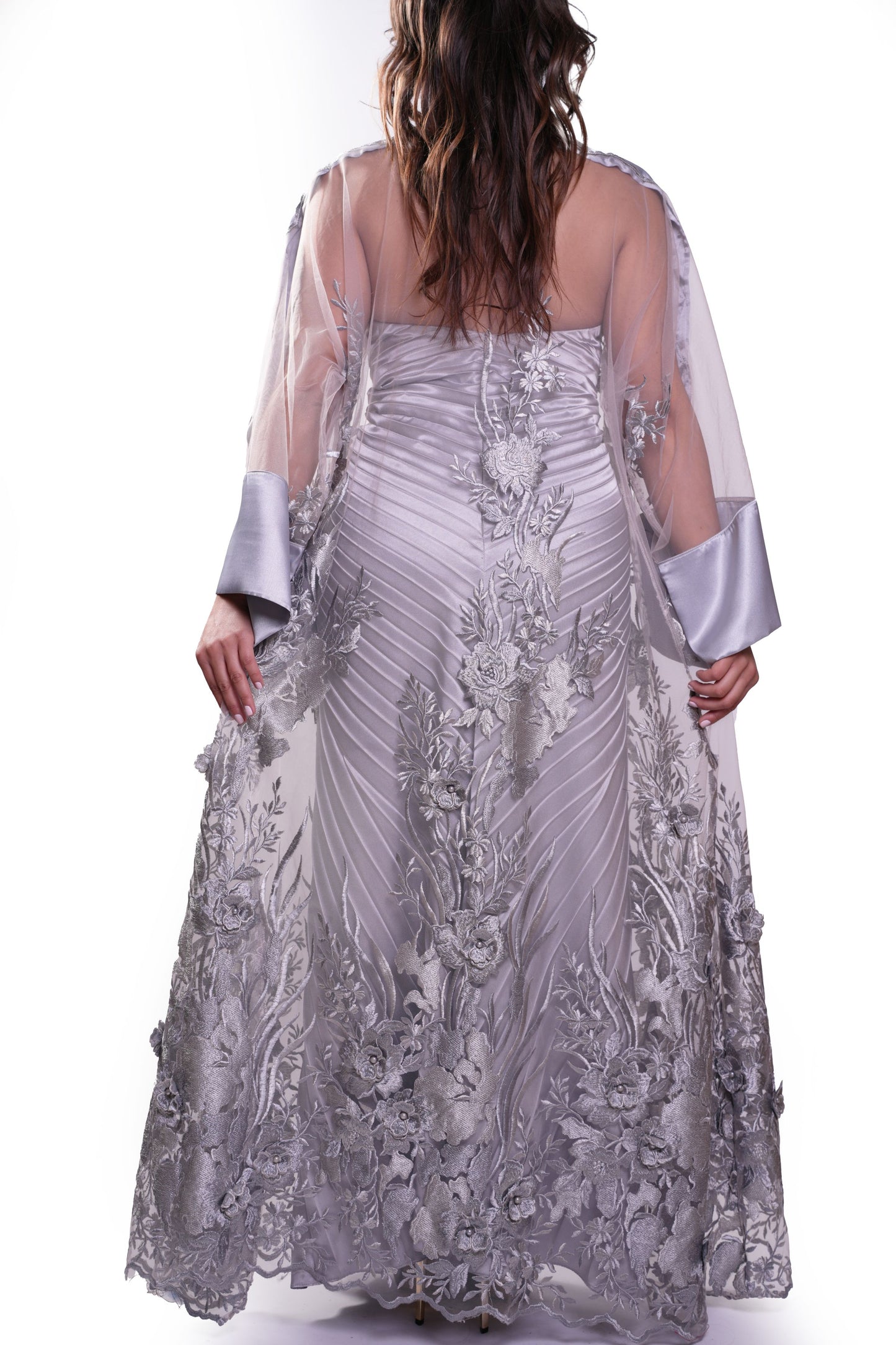 Aurielle Silver Abaya